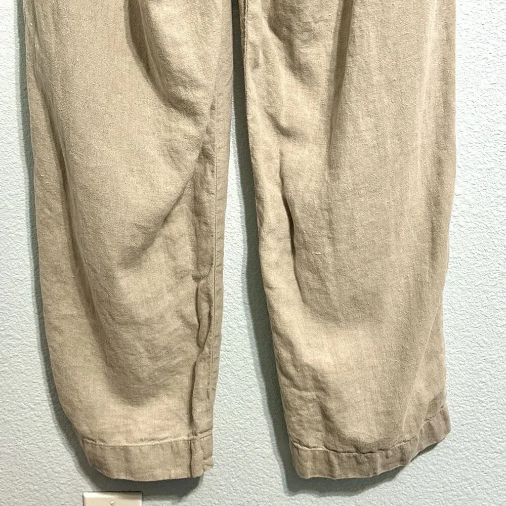 Polo Ralph Lauren Linen Pants Mens 38x32 Beige Dress Classic Summer Old Money